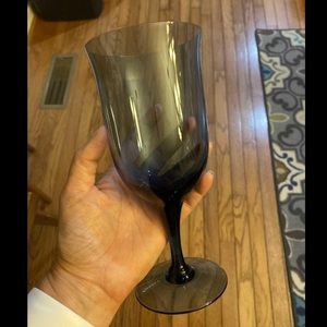 7 Noritake blue drinking glasses